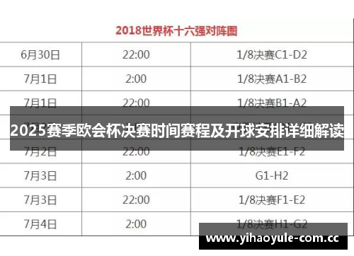2025赛季欧会杯决赛时间赛程及开球安排详细解读